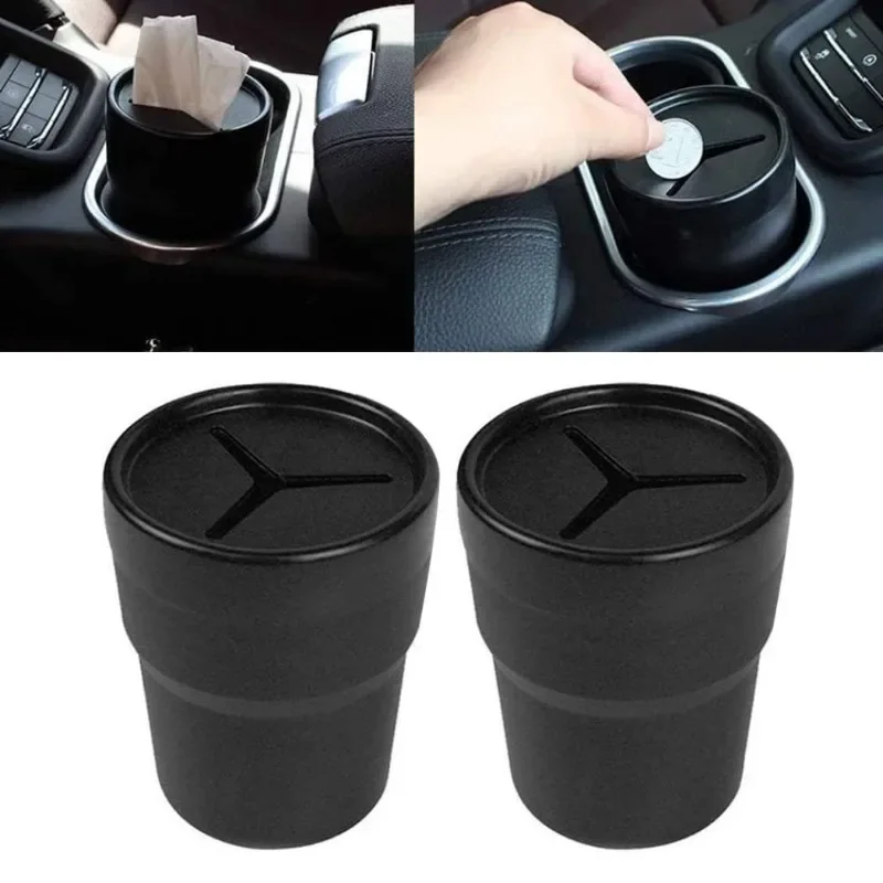 Waterproof Car Trash Can With Lid - 2 sztuki – mały, szczelny kosz