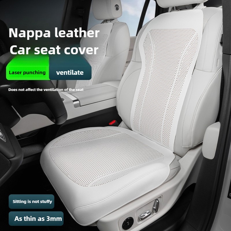 Leather Car Seat Covers Full Set Universal - Oddychające pokrowce na fotele samochodowe ze