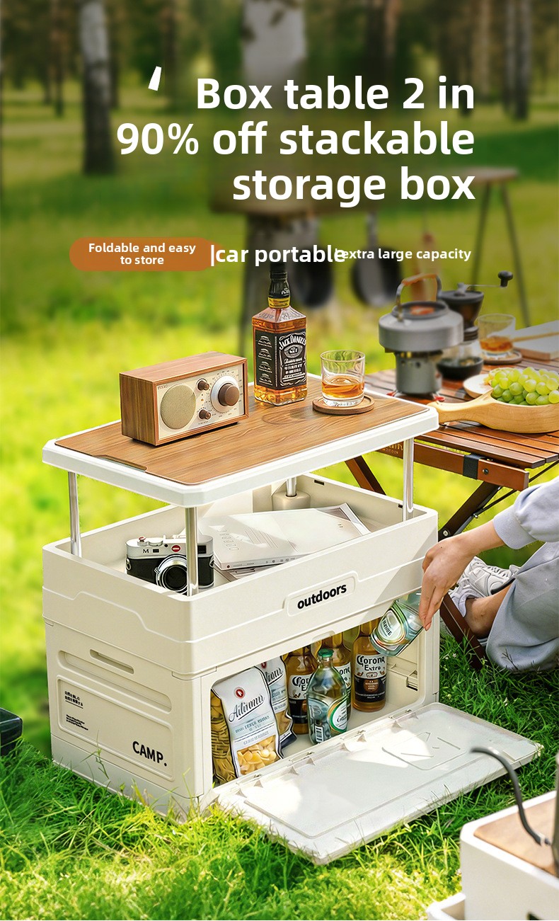 Car Trunk Organizer Foldable Storage Box - Składany pojemnik do przechowywania na kemping