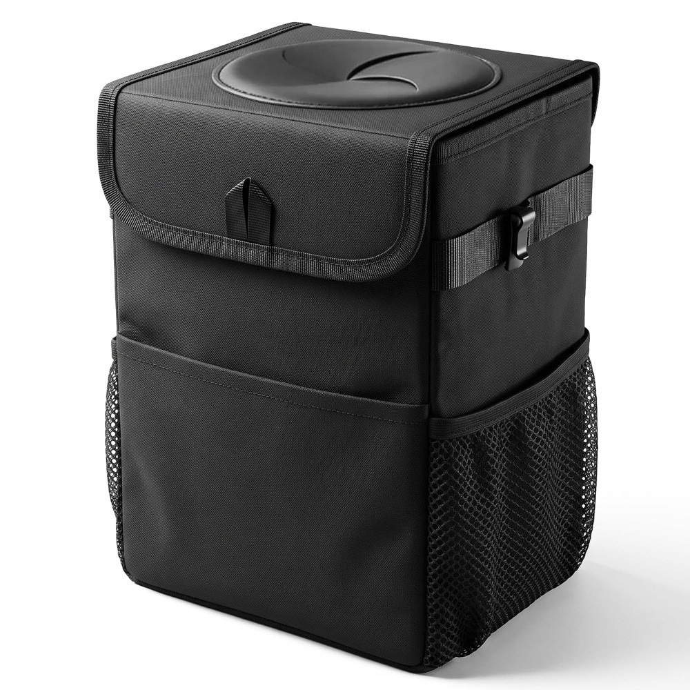 Waterproof Car Trash Can With Lid - Składany kosz na śmieci do samochodu