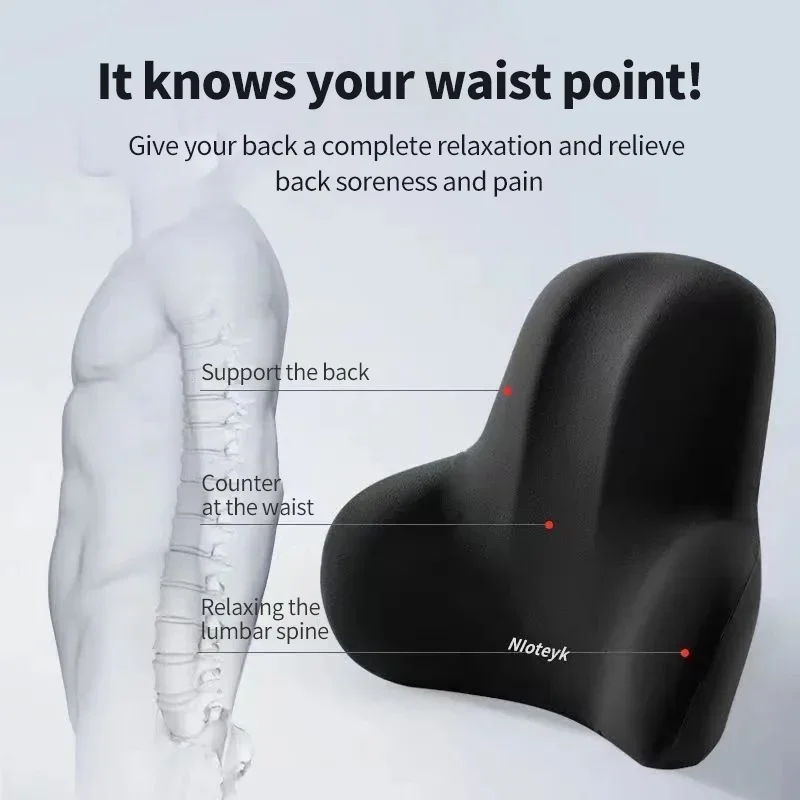 Poduszka na szyję z pianki z p – Memory Foam Car Neck Pillow Lumbar Support recenzja i cena