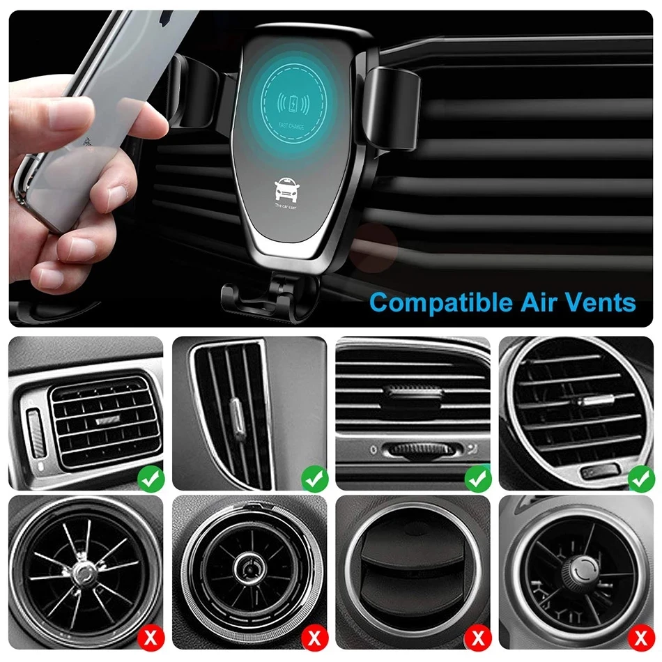 VIKEFON Bezprzewodowa Ładowark – Wireless Car Charger Mount Fast Charging recenzja i cena