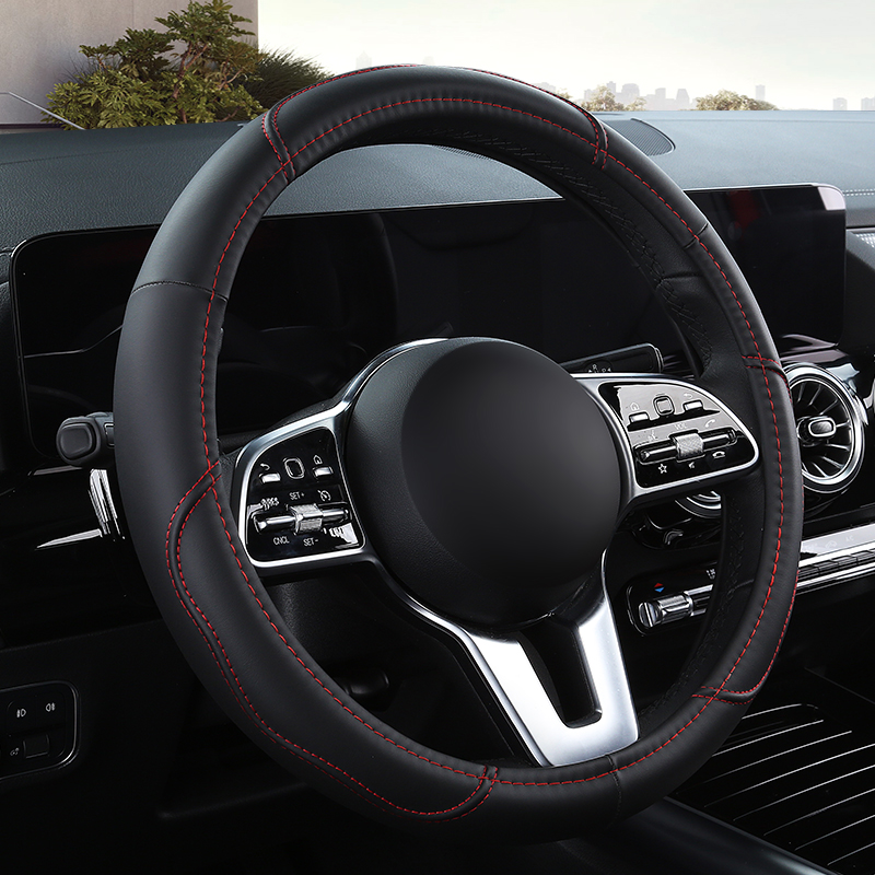 Antypoślizgowy skórzany pokrow – Car Steering Wheel Cover Anti Slip Breathable recenzja i cena